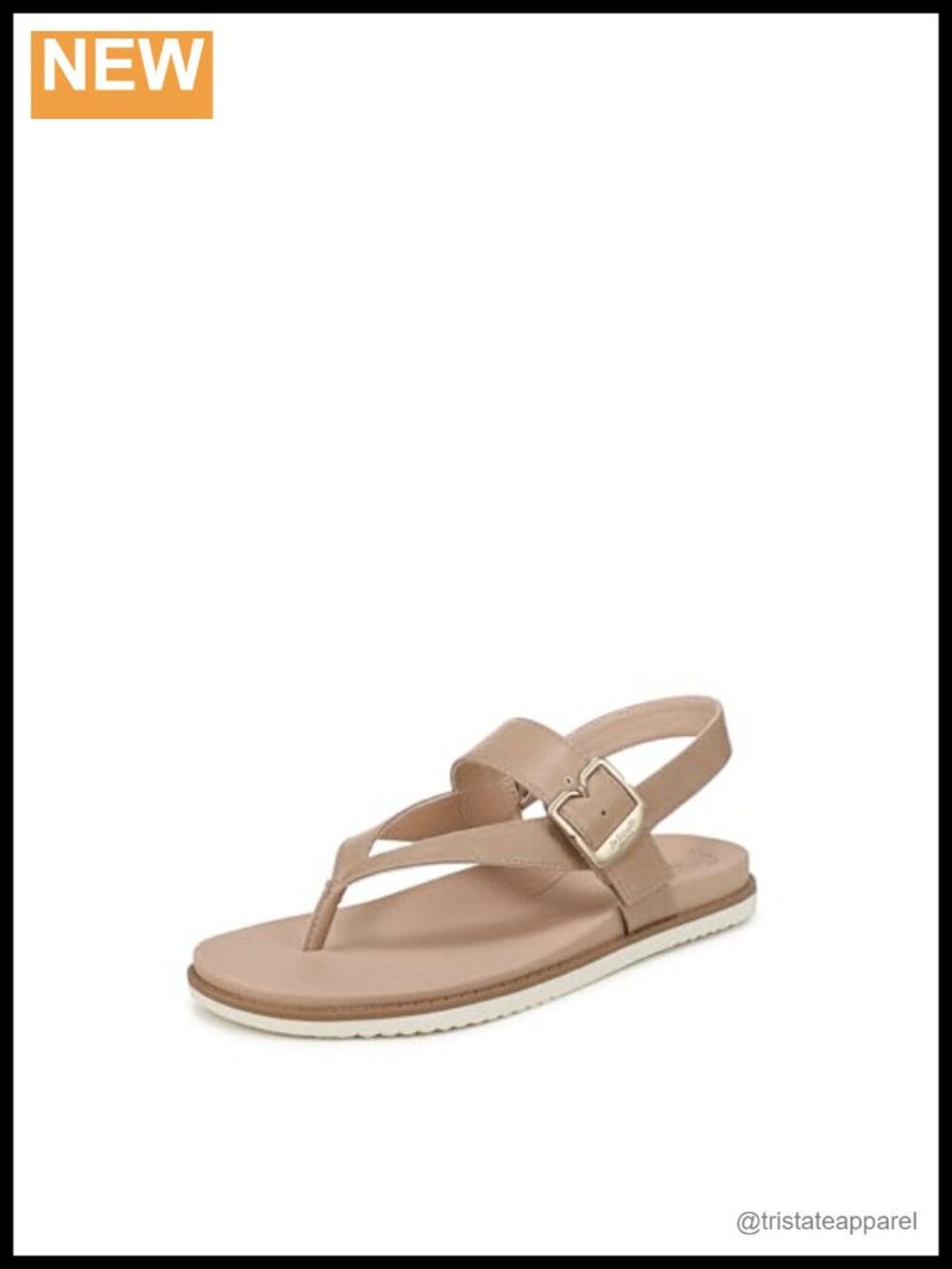 Women's Thong Sandals with Feel Good Foam Insole, Buckle Slingback, Casual